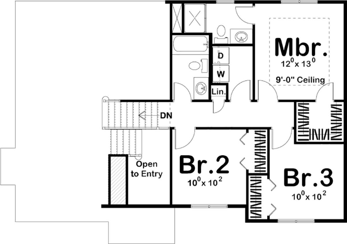 Second Floor for House Plan #963-00249