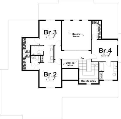 Second Floor for House Plan #963-00252
