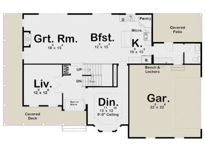 Main Floor for House Plan #963-00255