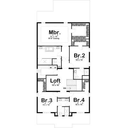 Second Floor for House Plan #963-00256