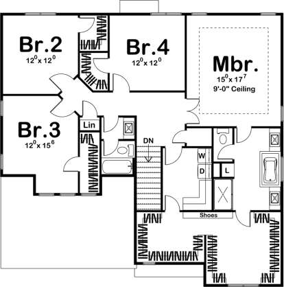 Second Floor for House Plan #963-00259