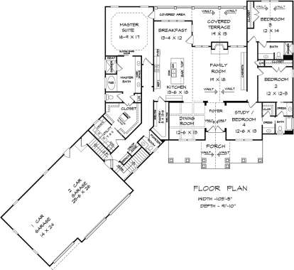 Main Level Basement Foundation for House Plan #6082-00134