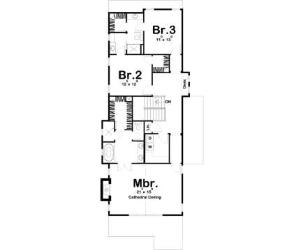 Second Floor for House Plan #963-00263