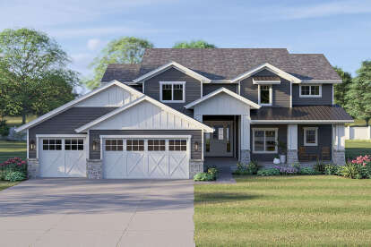 Northwest House Plan #963-00264 Elevation Photo