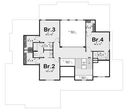 Second Floor for House Plan #963-00264