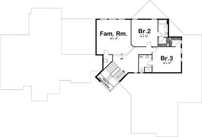 Second Floor for House Plan #963-00265