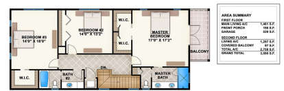 Upper Floor for House Plan #5565-00019