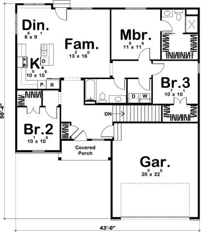 Main Floor for House Plan #963-00273