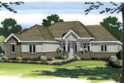 European House Plan #963-00276 Elevation Photo