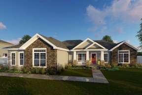 Ranch House Plan #963-00277 Elevation Photo