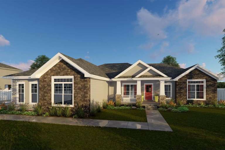 House Plan House Plan #19467 Front Elevation 