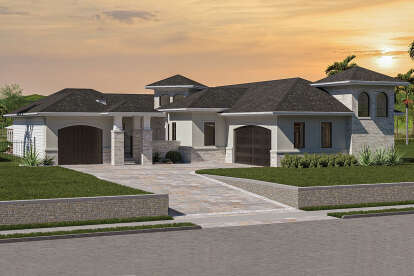 European House Plan #963-00279 Elevation Photo