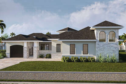 European House Plan #963-00279 Elevation Photo