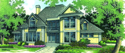 4 Bed, 3 Bath, 2743 Square Foot House Plan - #048-00172