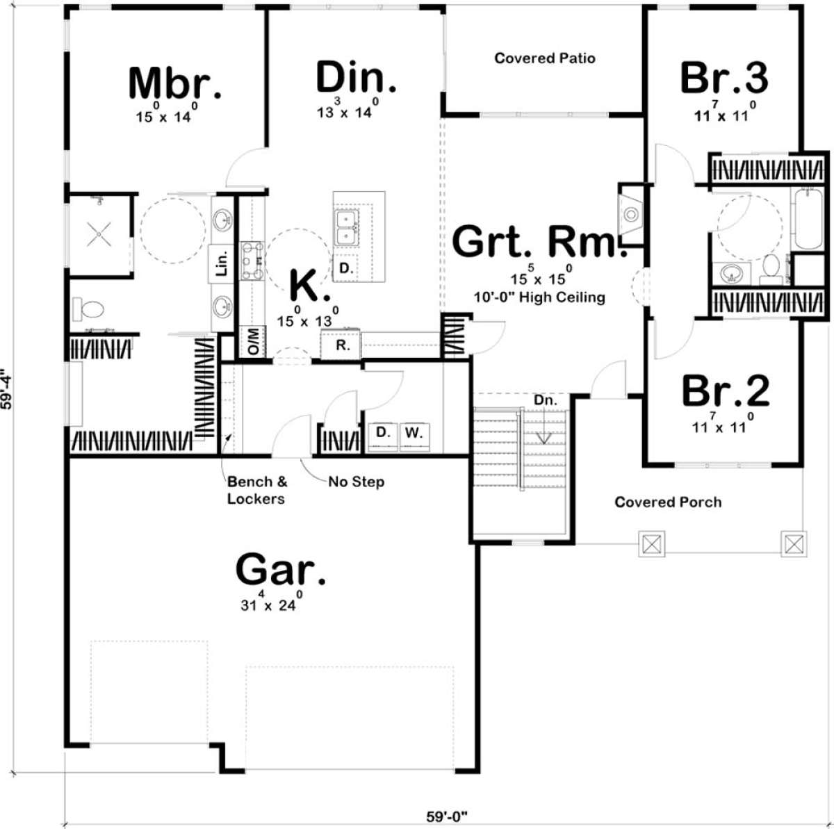 Main Floor for House Plan #963-00280