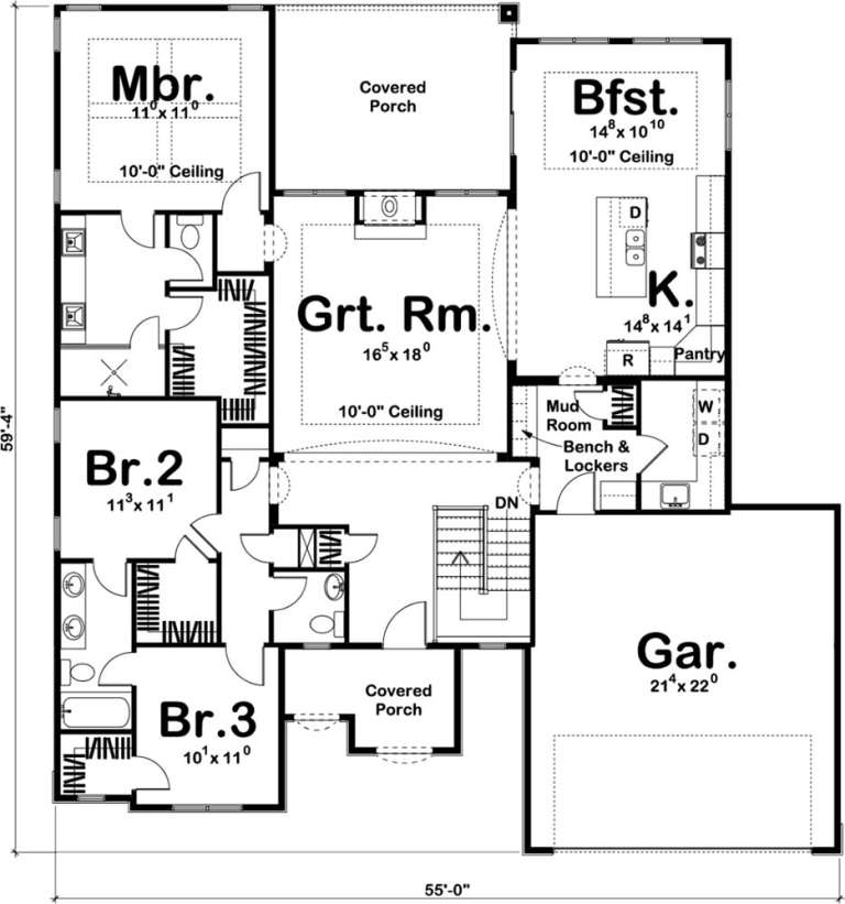 House Plan House Plan #19471 Drawing 1