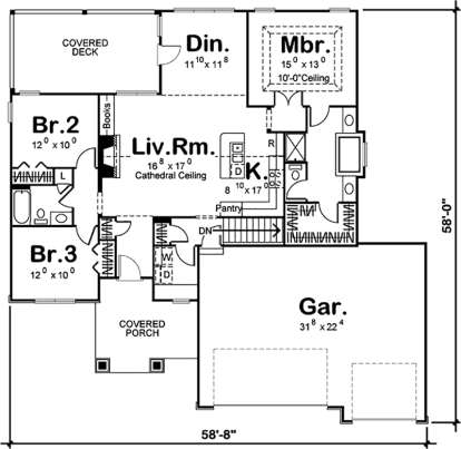 Main Floor for House Plan #963-00282