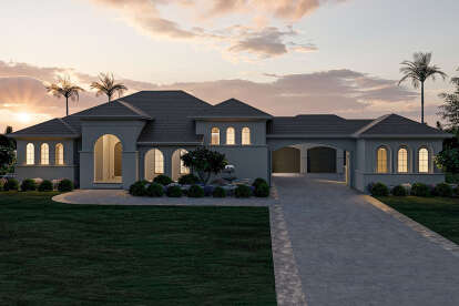 Mediterranean House Plan #963-00286 Elevation Photo
