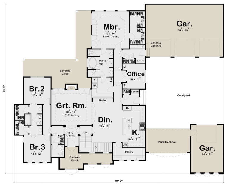 House Plan House Plan #19476 Drawing 1