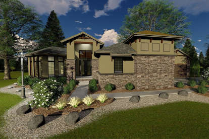 European House Plan #963-00287 Elevation Photo