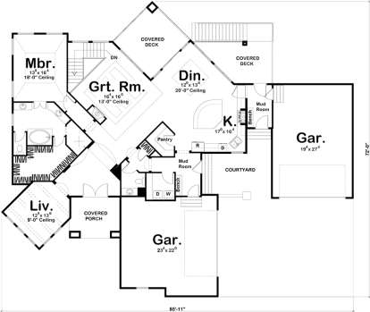 Main Floor for House Plan #963-00287