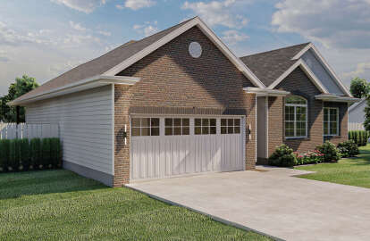 Ranch House Plan #963-00288 Elevation Photo
