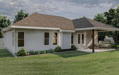 Ranch House Plan #963-00288 Elevation Photo