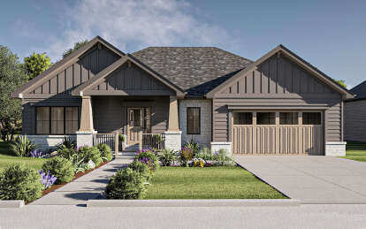 Craftsman House Plan #963-00289 Elevation Photo