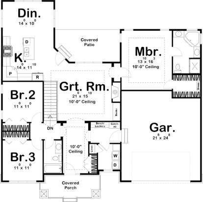 Main Floor for House Plan #963-00289