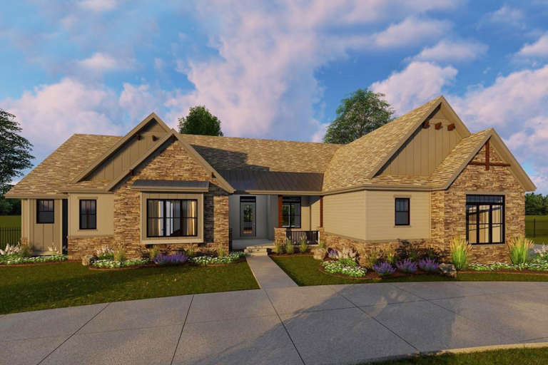 House Plan House Plan #19483 Front Elevation 