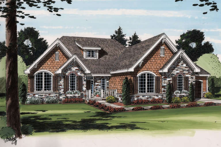 House Plan House Plan #19488 Front Elevation 
