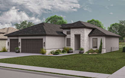 Contemporary House Plan #963-00301 Elevation Photo
