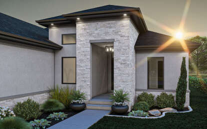 Contemporary House Plan #963-00301 Elevation Photo