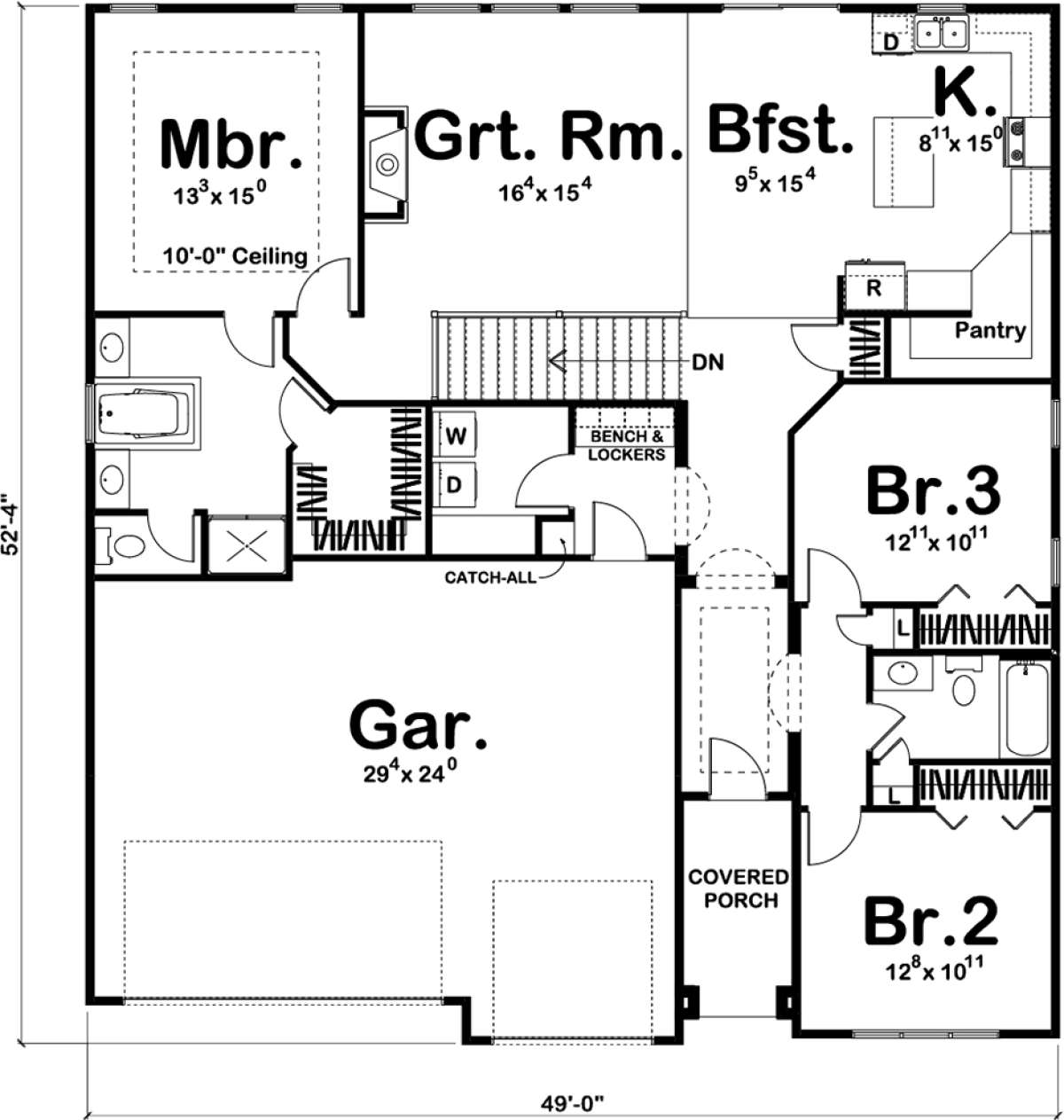 Main Floor for House Plan #963-00304