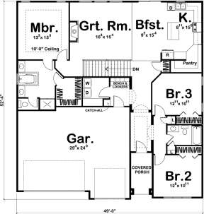 Main Floor for House Plan #963-00304
