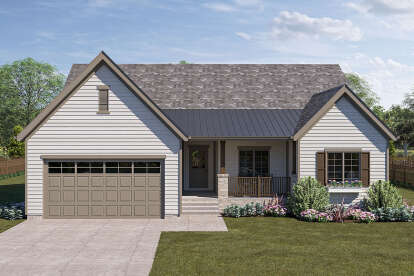 Ranch House Plan #963-00309 Elevation Photo