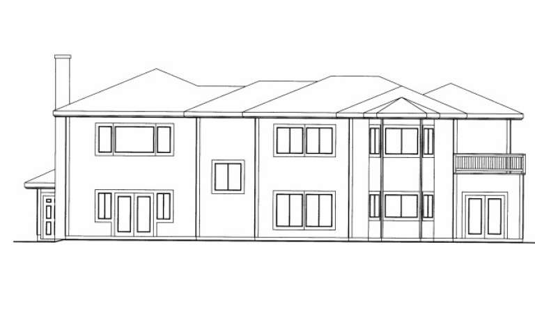 Luxury House Plan #039-00512 Elevation Photo