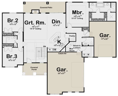 Main Floor  for House Plan #963-00310