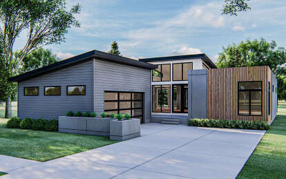 Modern House Plan #963-00315 Elevation Photo