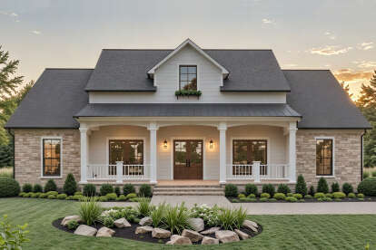 3 Bed, 2 Bath, 2107 Square Foot House Plan - #348-00279