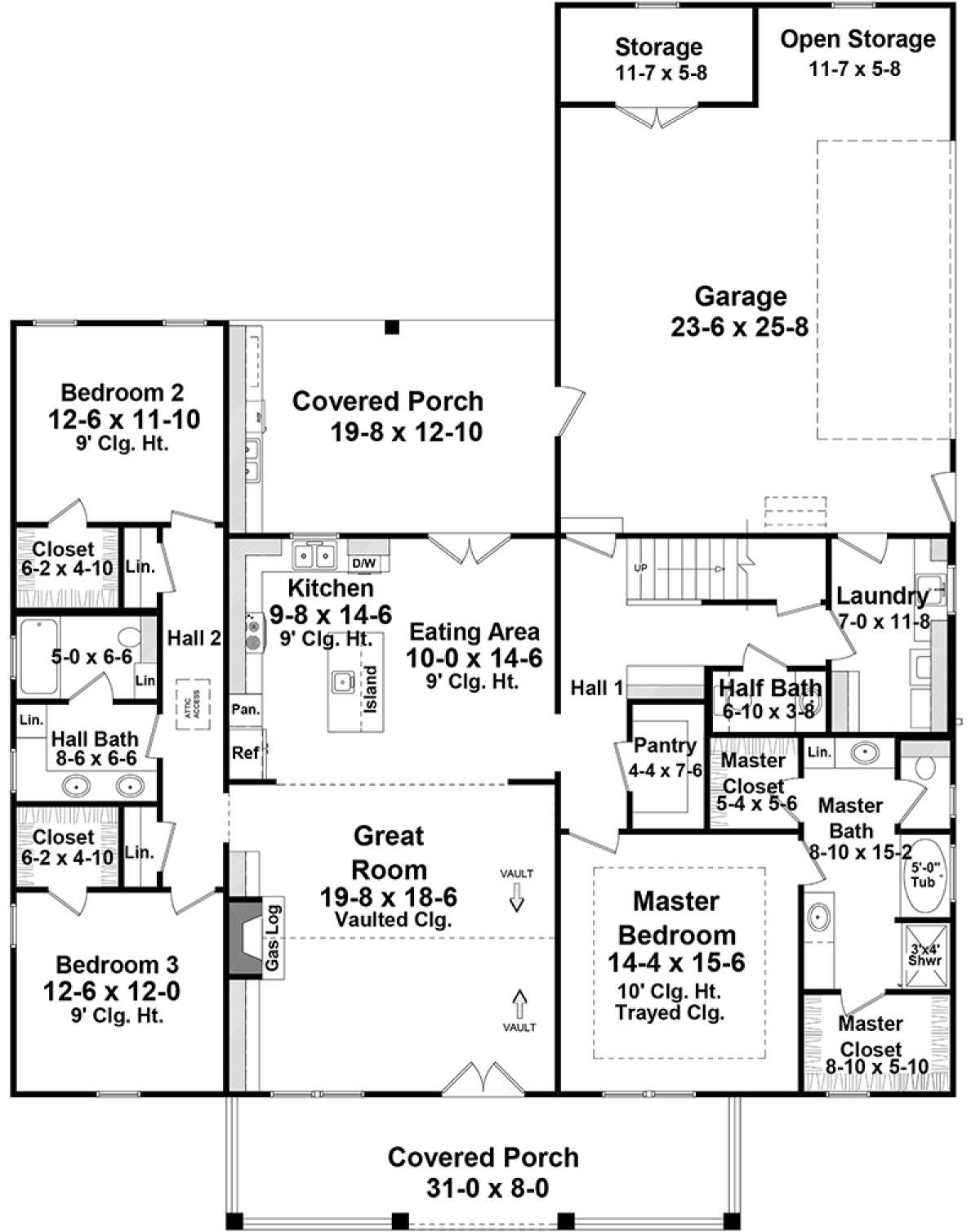 Main Floor for House Plan #348-00280