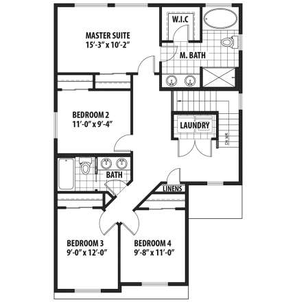 Second Floor for House Plan #9488-00012