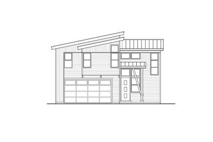 Contemporary House Plan #9488-00014 Elevation Photo