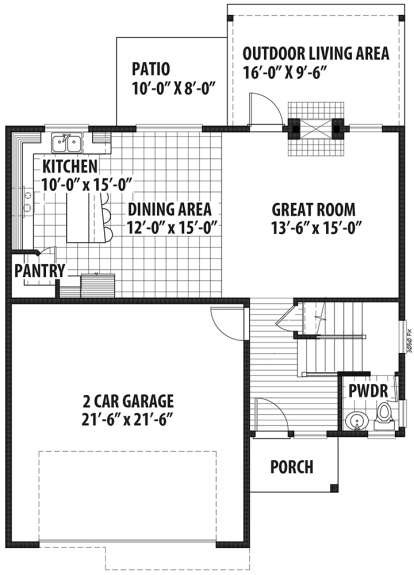 Main Floor for House Plan #9488-00014