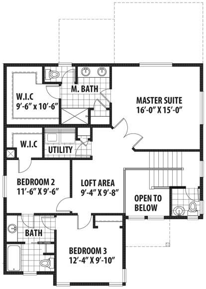Second Floor for House Plan #9488-00014