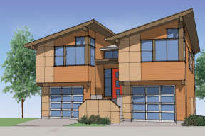 Modern House Plan #9488-00016 Elevation Photo