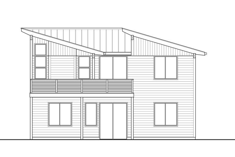 Modern House Plan #9488-00016 Elevation Photo