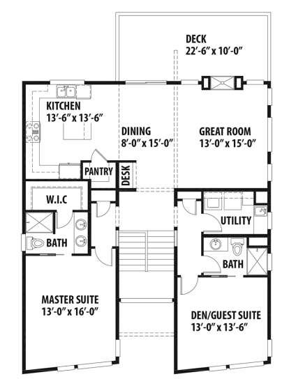 Second Floor for House Plan #9488-00016