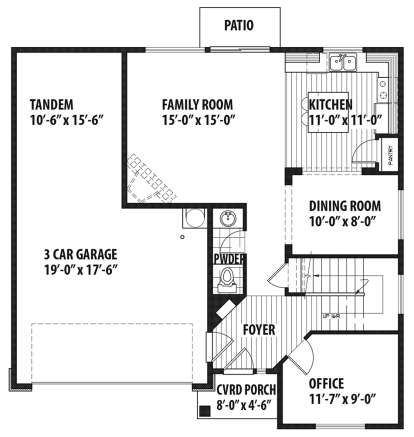 Main Floor for House Plan #9488-00018