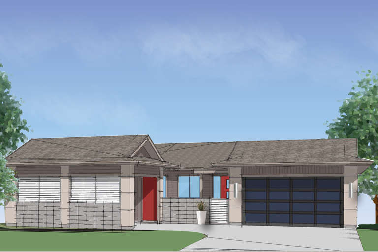 House Plan House Plan #19520 Front Elevation 